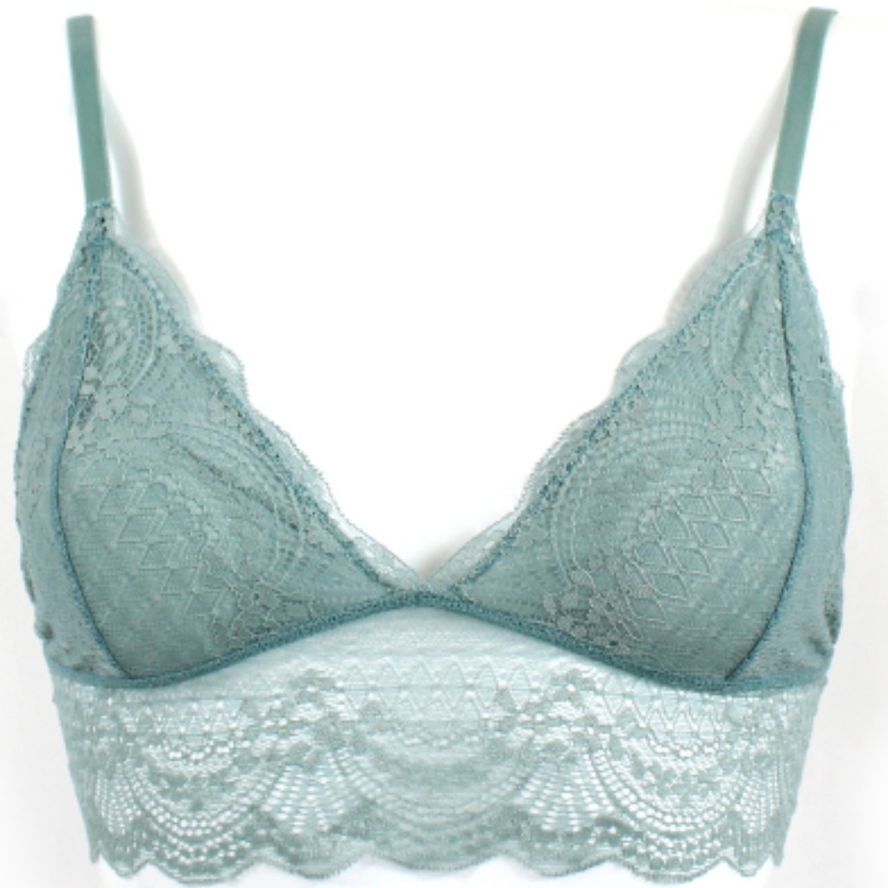 Lace Bralette Dusk Blue Bra NWT